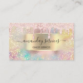 Holograaf Makeup Lashes NAILS Studio Gold Roos Visitekaartje (Voorkant)