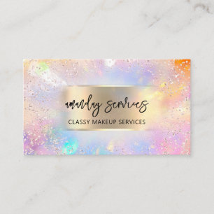 Holograaf met omgezette Logo QR-code Winkeltussenv Visitekaartje