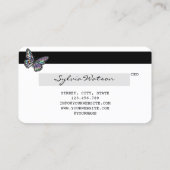 Holograaf Mutn Credit Kaart Monarch Butterfly Visitekaartje (Achterkant)