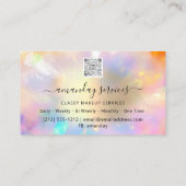 Holograaf Online Winkelen Roos Makeup Kunstmatige  Visitekaartje (Achterkant)