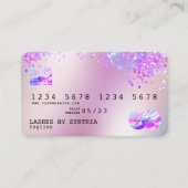 Holograaf Pastel unicorn Modern Creditcard Stijl Visitekaartje (Voorkant)