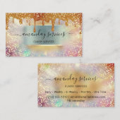 Holograaf schrijft Mint Makeup knoopt met nagelhaa Visitekaartje (Voorkant / Achterkant)