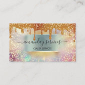 Holograaf schrijft Mint Makeup knoopt met nagelhaa Visitekaartje (Voorkant)