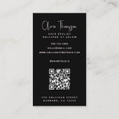 Holograaf Stijllijst QR-code Visitekaartje (Achterkant)