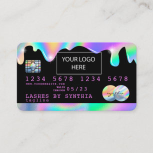 Holograaf Unicorn-creditcard voegt je logo toe Visitekaartje