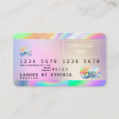 Holograaf Unicorn Dripp Creditcard voegt je logo t Visitekaartje (Voorkant)