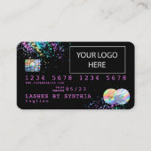 Holograaf Unicorn Dripp Creditcard voegt je logo t Visitekaartje (Voorkant)