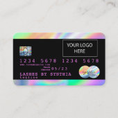 Holograaf Unicorn Dripp Creditcard voegt je logo t Visitekaartje (Voorkant)