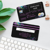 Holograaf Unicorn Dripp Creditcard voegt je logo t Visitekaartje