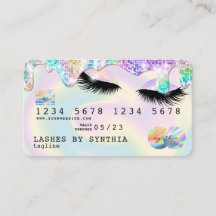 Holograaf Unicorn Modern Credit Card Lashes