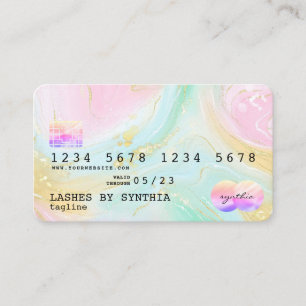 Holograaf Unicorn Modern Credit Card Style Logo Visitekaartje