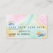 Holograaf Unicorn Modern Credit Card Style Logo Visitekaartje (Voorkant)