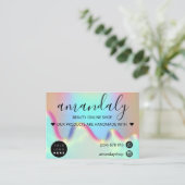 Holograaf Winkelen Bedankt voor je Discount Code O Visitekaartje (Staand voorkant)