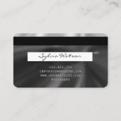 Holograaf zwarte Folie Moderne creditcardKaart Sti Visitekaartje (Achterkant)