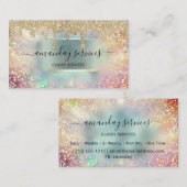 Holografen maken nagellakken visitekaartje (Voorkant / Achterkant)