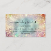 Holografen maken nagellakken visitekaartje (Achterkant)