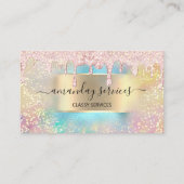 Holografen Makeup Lashes NAILS Studio Gold Pink Visitekaartje (Voorkant)