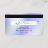 Holografen Moderne Credit Kaart Style Visitekaartje (Achterkant)