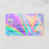 Holografen Moderne Credit Kaart Style Visitekaartje (Voorkant)