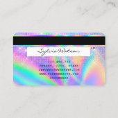 Holografen Moderne Credit Kaart Style Visitekaartje (Achterkant)