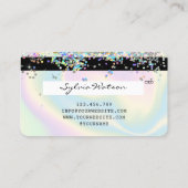 Holografen Moderne Credit Kaart Style Visitekaartje (Achterkant)