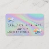 Holografen Moderne Credit Kaart Style Visitekaartje (Voorkant)