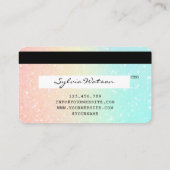 Holografen Moderne Credit Kaart Style Visitekaartje (Achterkant)