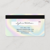 Holografen Moderne Credit Kaart Style Visitekaartje (Achterkant)