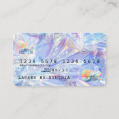 Holografen Moderne Credit Kaart Style Visitekaartje (Voorkant)