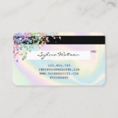 Holografen Moderne Credit Kaart Style Visitekaartje (Achterkant)