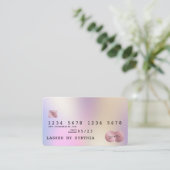 Holografen Moderne Credit Kaart Style Visitekaartje (Staand voorkant)