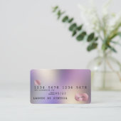 Holografen Moderne Credit Kaart Style Visitekaartje (Staand voorkant)