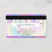 Holografen Moderne Credit Kaart Visitekaartje (Achterkant)