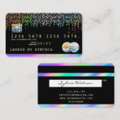 Holografen Moderne Credit Kaart Visitekaartje (Voorkant / Achterkant)