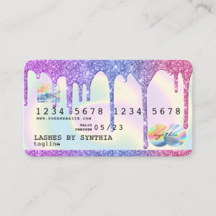 Holografen Moderne creditcard Visitekaartje