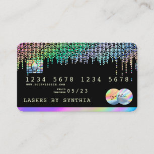 Holografen Moderne creditcard Visitekaartje