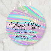 Holografie Unicorn Bedankjes Labels (Voorkant)