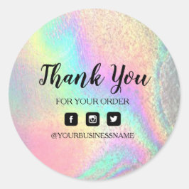 Holografie Unicorn Sticker . Elegantie en harmonie