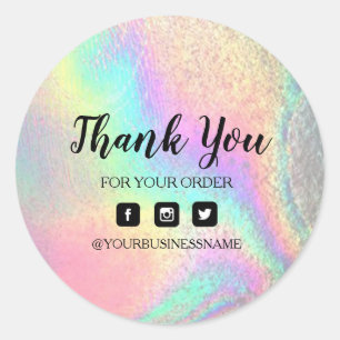 Holografie Unicorn Sticker . Elegantie en harmonie