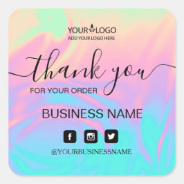 Holografie Unicorn Sticker . Elegantie en harmonie