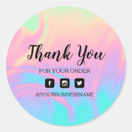 Holografie Unicorn Sticker . Elegantie en harmonie