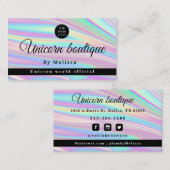 Holografie Unicorn Visitekaartje (Voorkant / Achterkant)