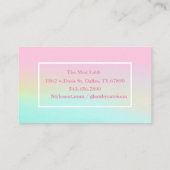 Holografie Unicorn Visitekaartje (Achterkant)