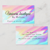 Holografie Unicorn Visitekaartje (Voorkant / Achterkant)