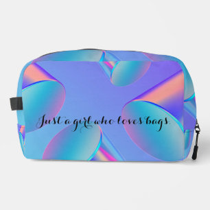 Holografisch 3D Abstract Geometrisch Patroon Make- Toilettasje