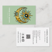 Holografisch 3e EYE-maan Yoga Holistic Coach Visitekaartje (Voorkant / Achterkant)