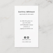 Holografisch 3e EYE-maan Yoga Holistic Coach Visitekaartje (Achterkant)