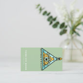 Holografisch 3e EYE-maan Yoga Holistic Coach Visitekaartje (Staand voorkant)