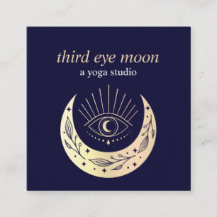 Holografisch 3e EYE-maan Yoga Spirituele coach Vierkante Visitekaartje