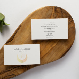 Holografisch 3e EYE-maan Yoga Spirituele coach Visitekaartje